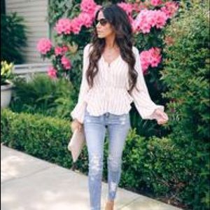 VICI | On Your Mind Adjustable Striped Top